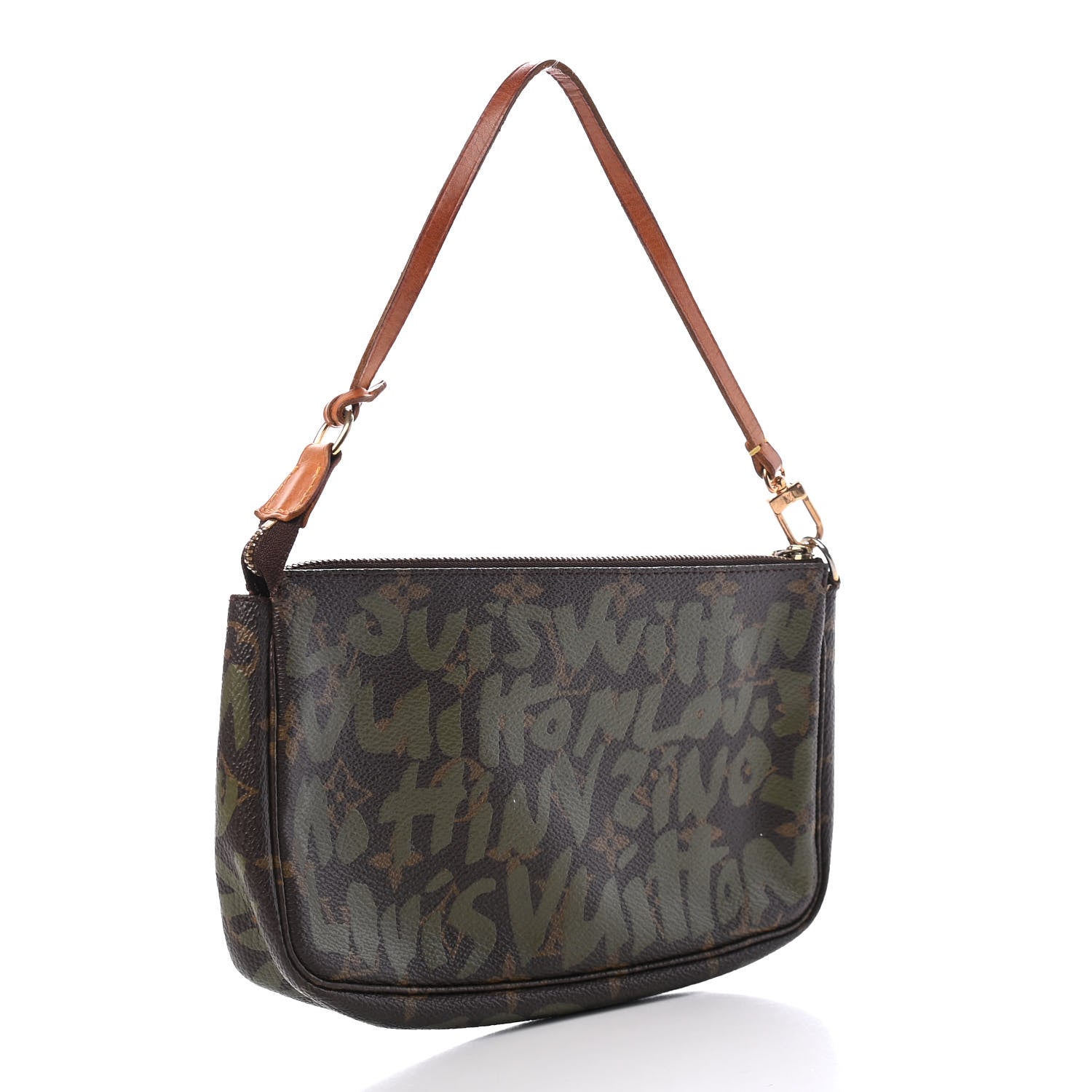 Louis Vuitton Monogram Graffiti Pochette Accessories Kaki 3 of 9