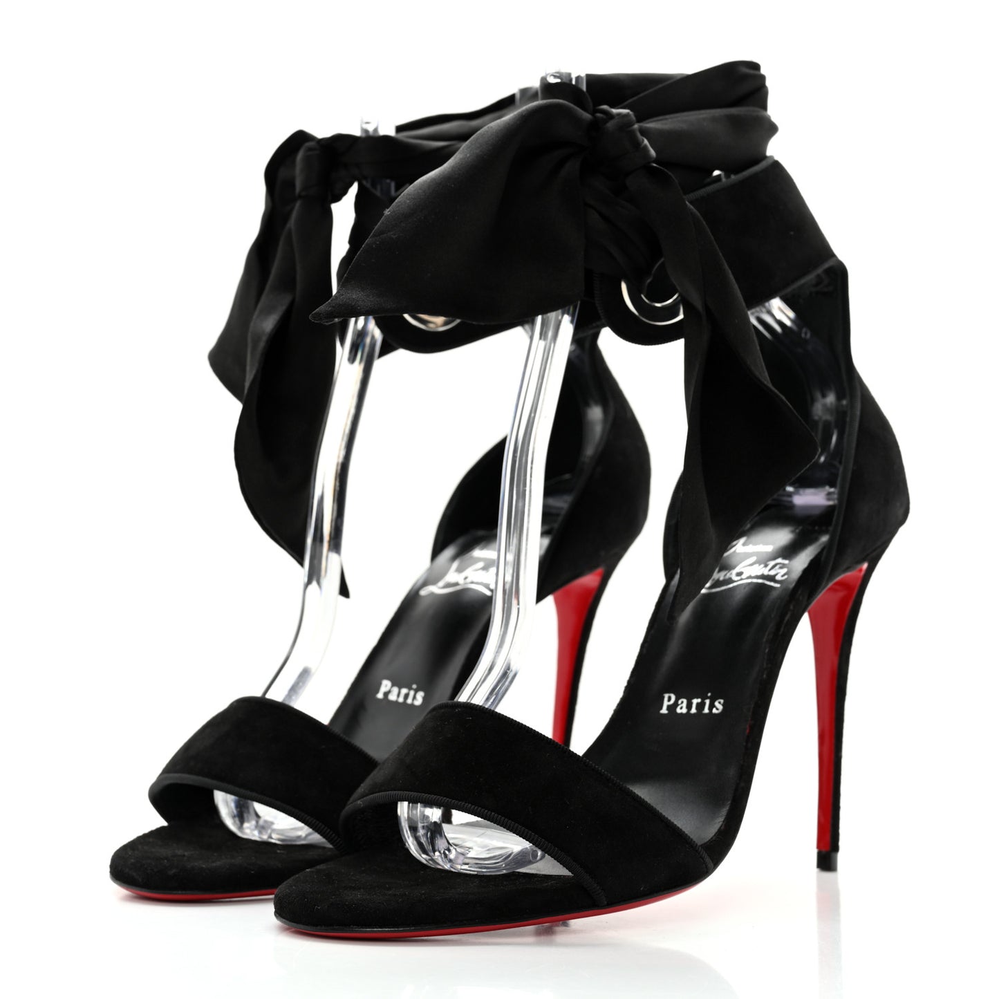 Veau Velours Silk Bow Torrida Alta 100 Sandals 39 Black