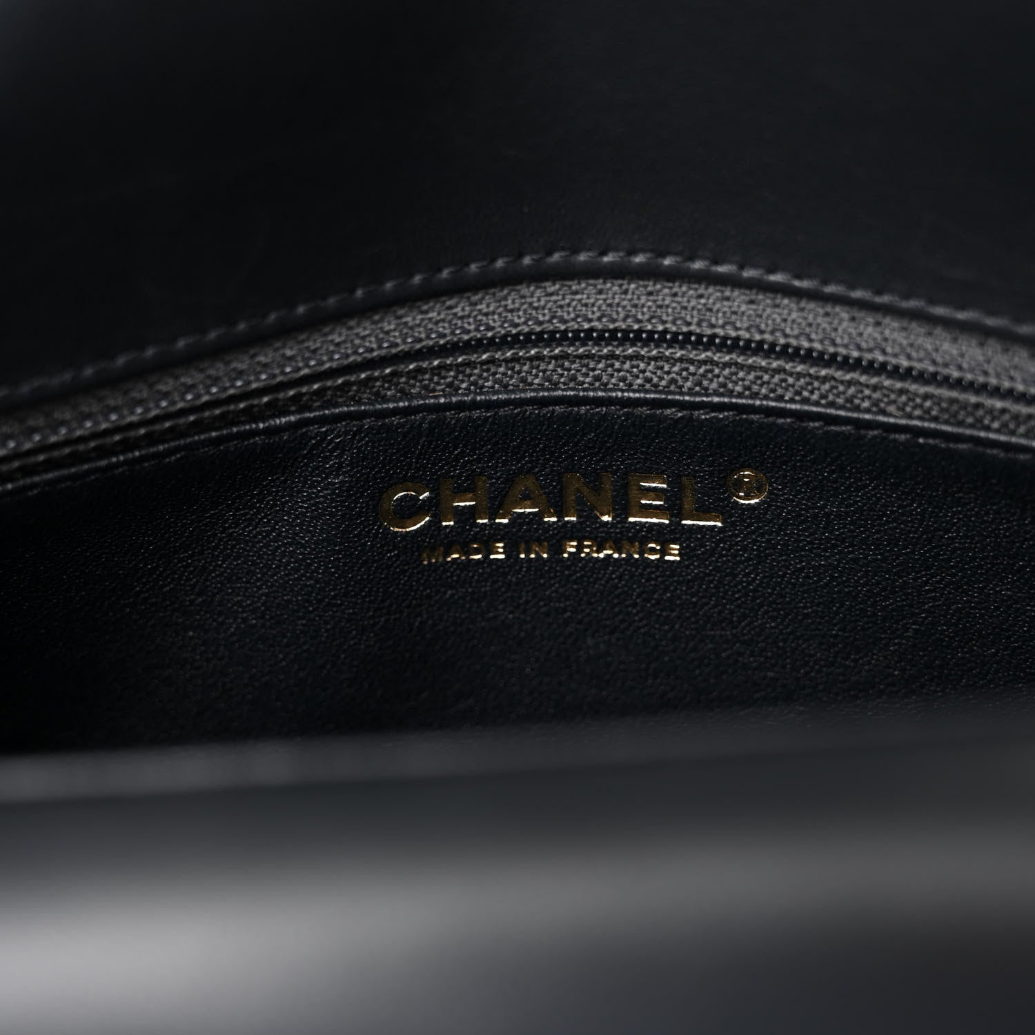 Chanel Lambskin Quilted Small CC Chic Flap Grey Dark Navy 8 of 14