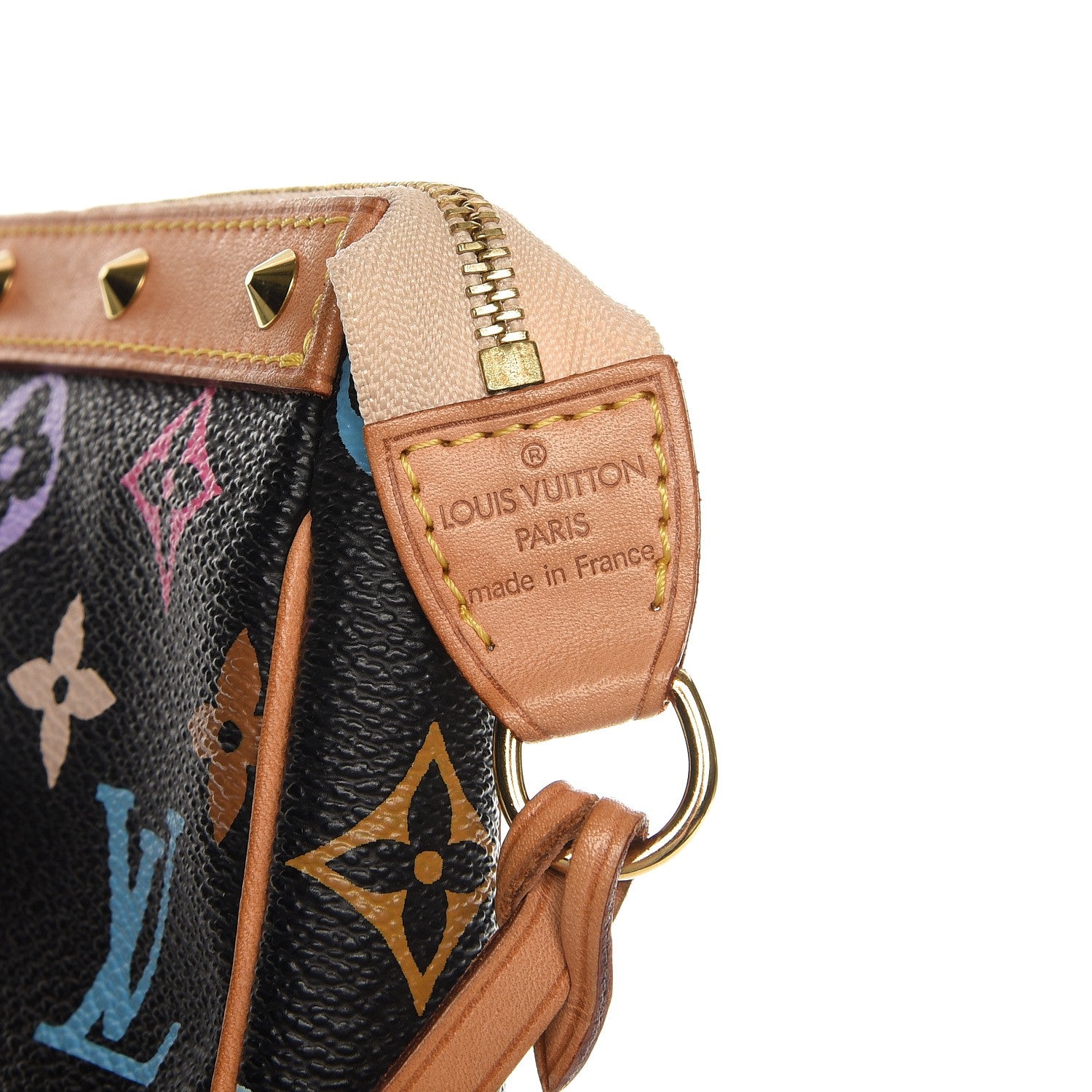 Louis Vuitton Monogram Multicolor Pochette Accessories Black 6 of 7