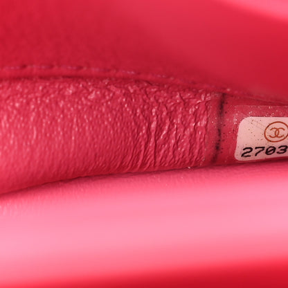 Chanel Lambskin Chevron Quilted Small Trendy CC Dual Handle Flap Bag Pink 7 of 12