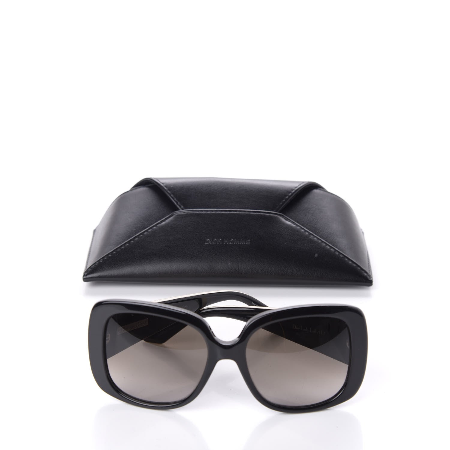 Christian Dior Cannage Dior Lady Lady 1 Sunglasses Black Ivory