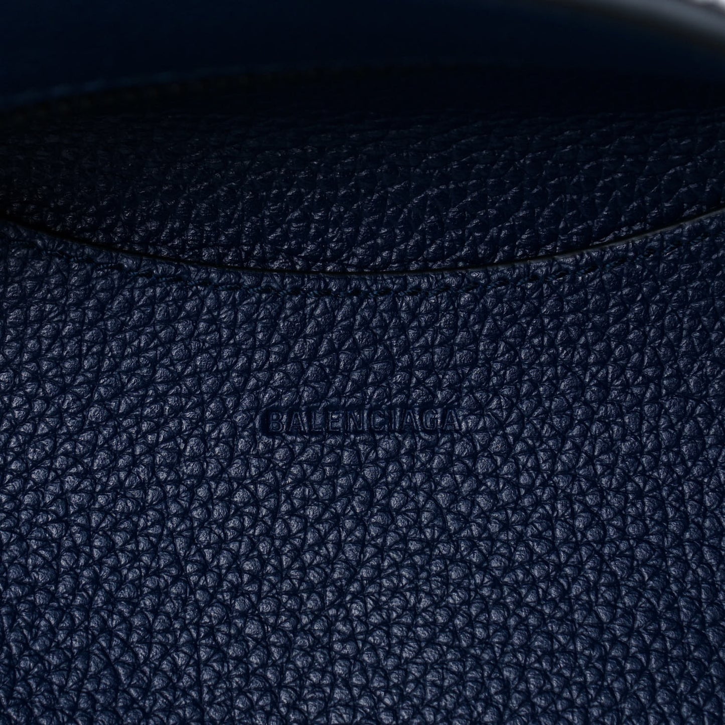Grained Calfskin Black Hardware Neo Classic City Navy