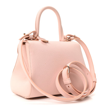 Delvaux Grained Rodeo Calfskin Mini Brillant Satchel Nude 4 of 11