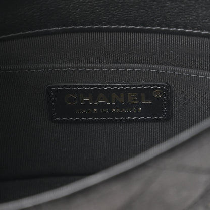 Chanel Velvet Quilted Mini Place Vendome Flap Black White 6 of 10