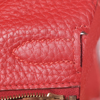 Hermes Taurillon Clemence Retourne Kelly 32 Rouge 10 of 41