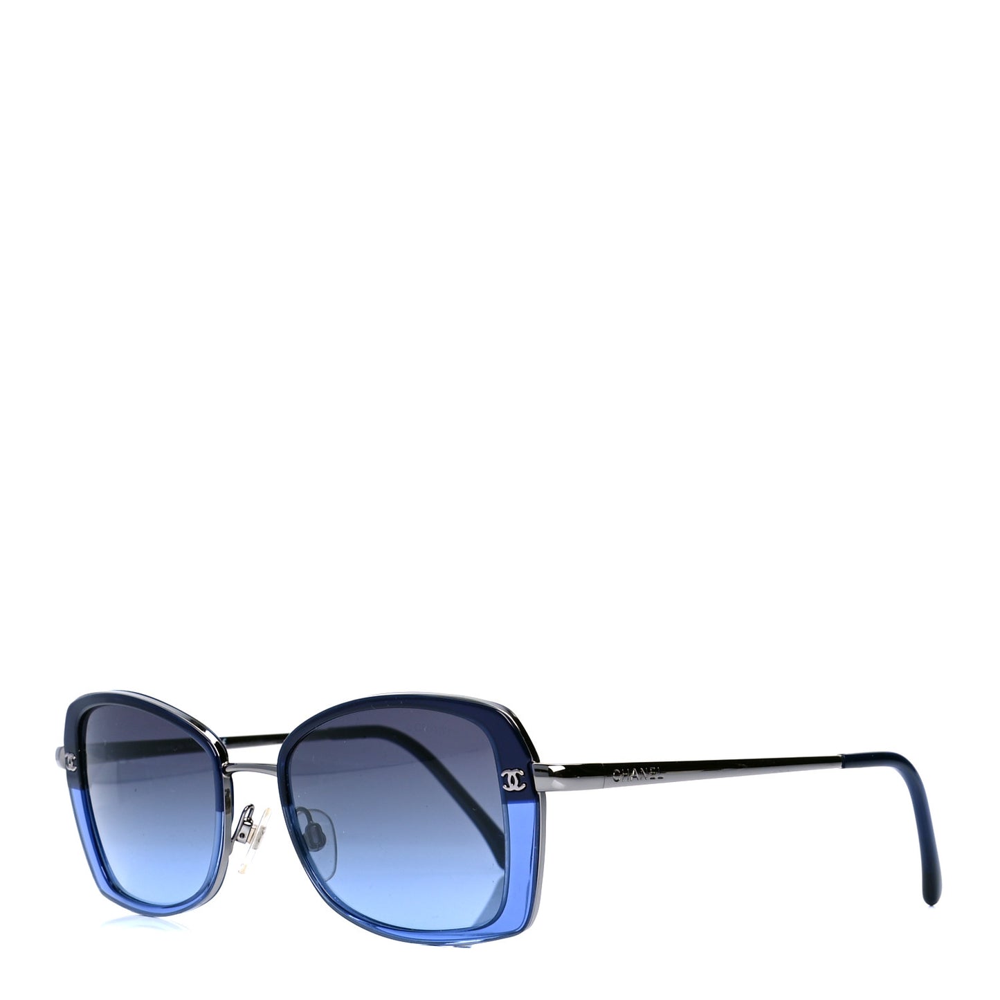 Metal CC Sunglasses 4184 Blue