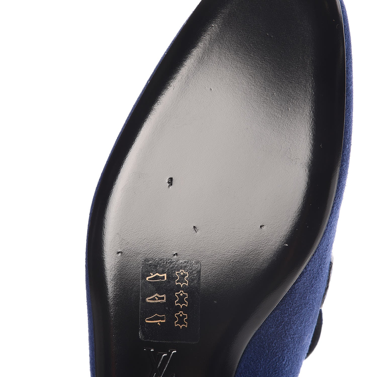 Louis Vuitton Suede Upper Case Flat Loafers 40 Marine 8 of 9