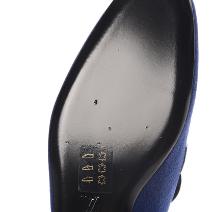 Louis Vuitton Suede Upper Case Flat Loafers 40 Marine 8 of 9