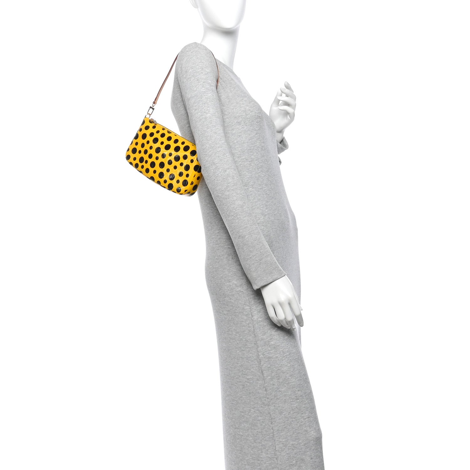 Louis Vuitton Vernis Kusama Infinity Dots Pochette Accessories Yellow 2 of 10