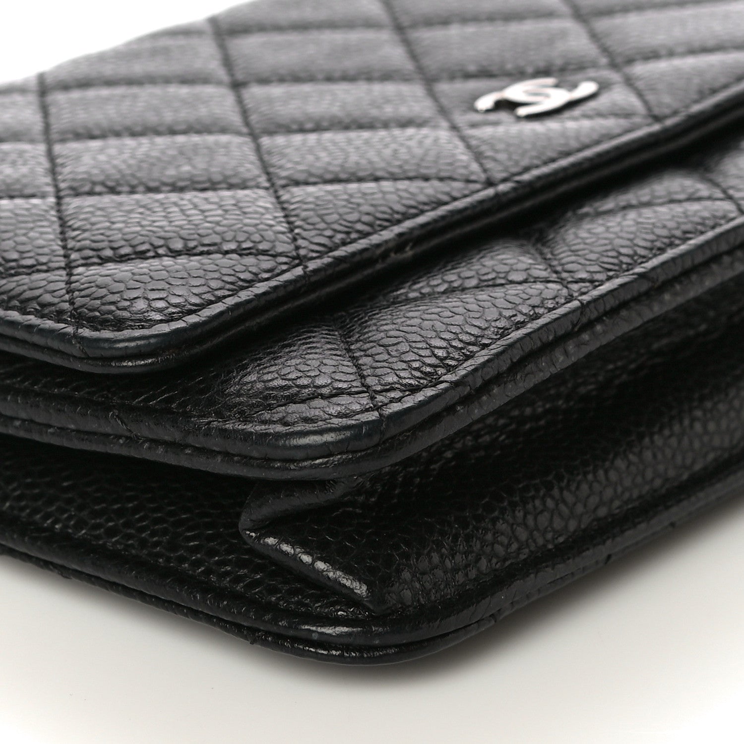 Chanel Caviar Quilted Wallet On Chain WOC Black 9 of 16