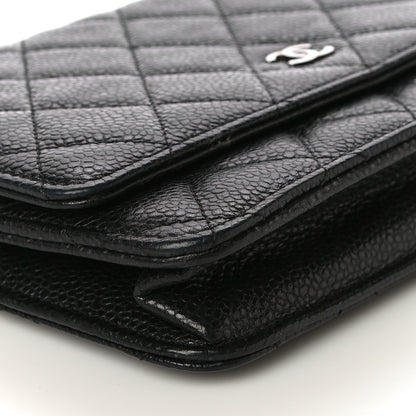 Chanel Caviar Quilted Wallet On Chain WOC Black 9 of 16