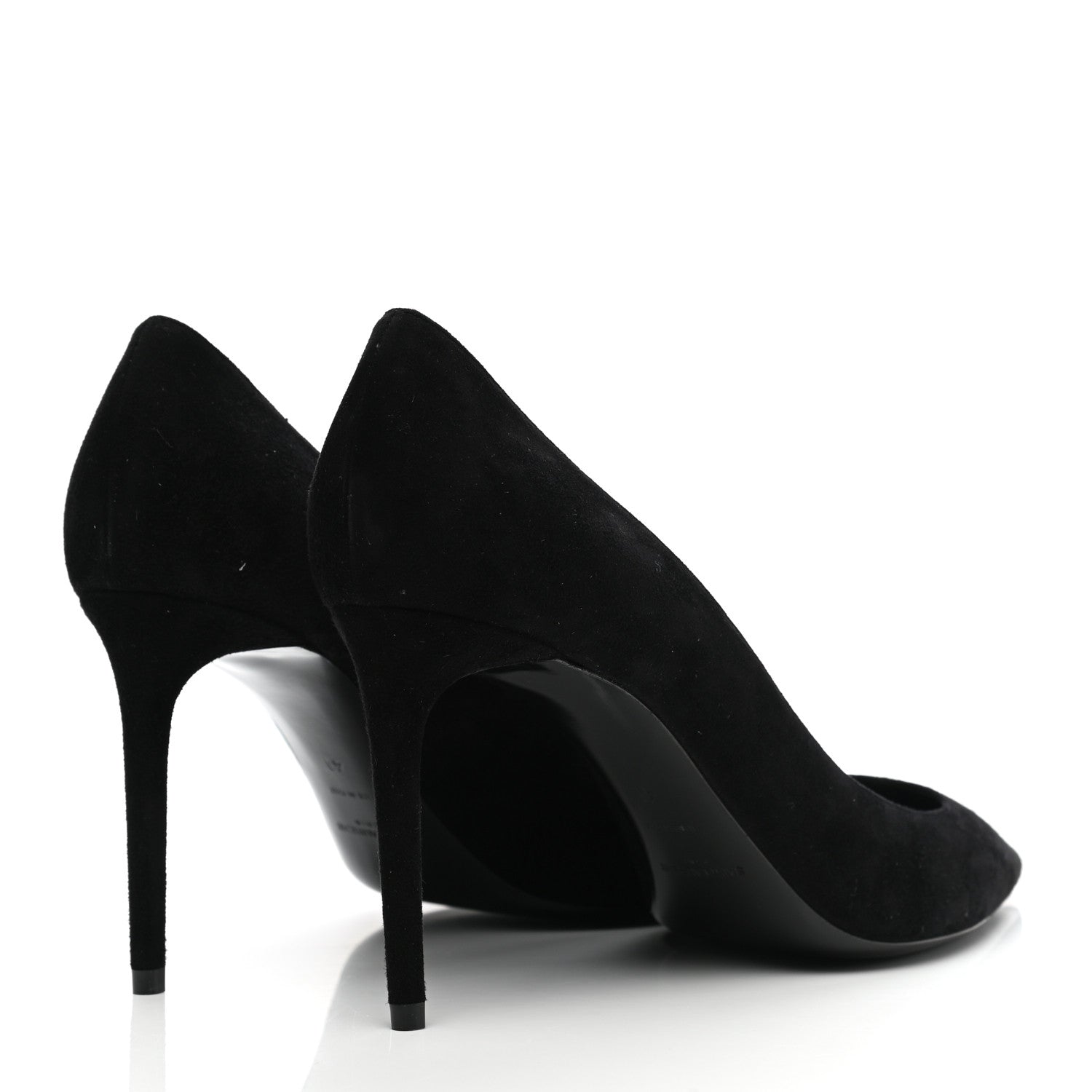Saint Laurent Suede Zoe 85 Pumps 41 Black 4 of 8