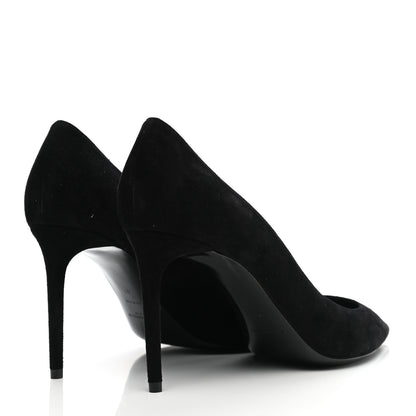 Saint Laurent Suede Zoe 85 Pumps 41 Black 4 of 8