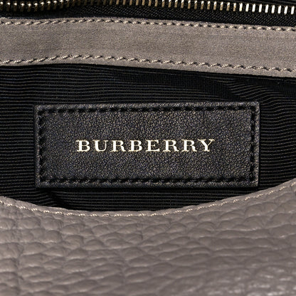 Burberry Signature Grain Medium Mildenhall Crossbody Bag Pale Grey 9 of 11