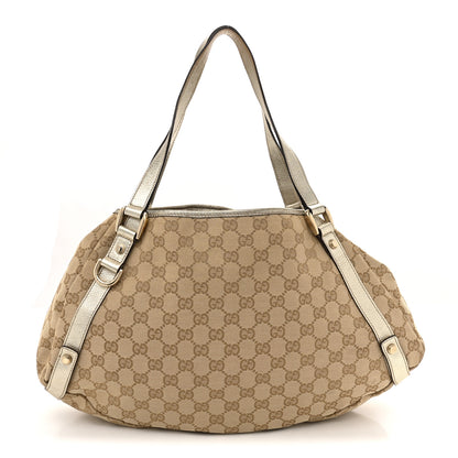 Gucci Monogram Medium Abbey Shoulder Bag Gold 1 of 11
