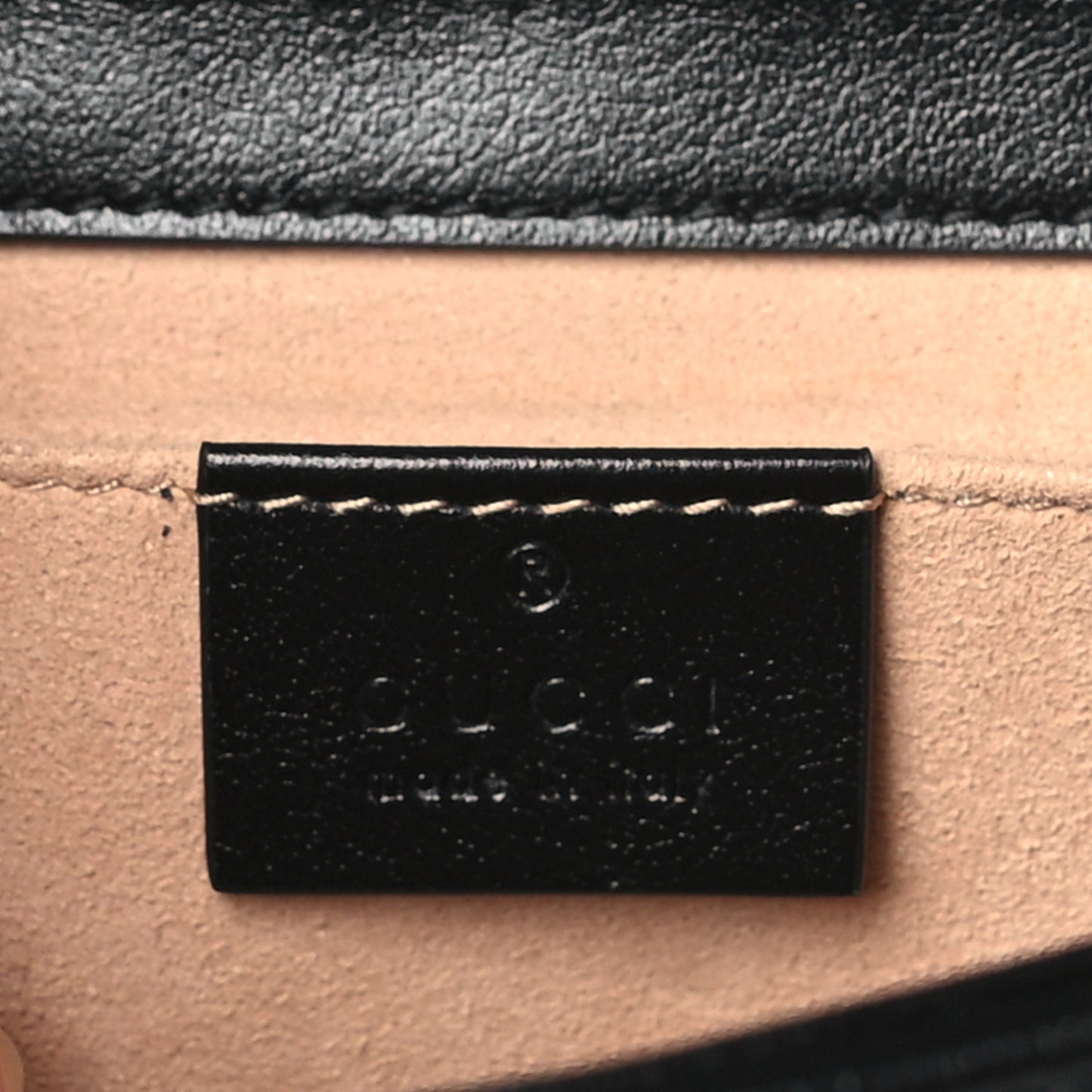 Monogram Matelasse Diagonal Mini GG Marmont Shoulder Bag Beige Black