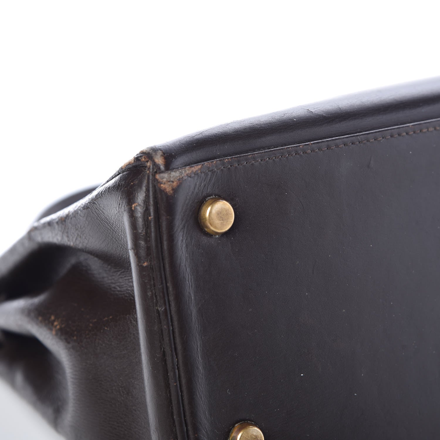Hermes Box Kelly Retourne 28 Chocolate 41 of 45