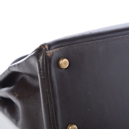 Hermes Box Kelly Retourne 28 Chocolate 41 of 45