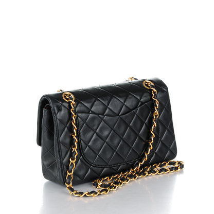Chanel Lambskin Quilted Small Double Flap Black 3 of 8