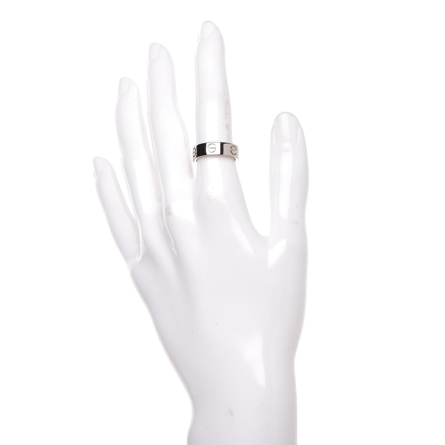 18K White Gold 5.5mm LOVE Ring 50 5.25