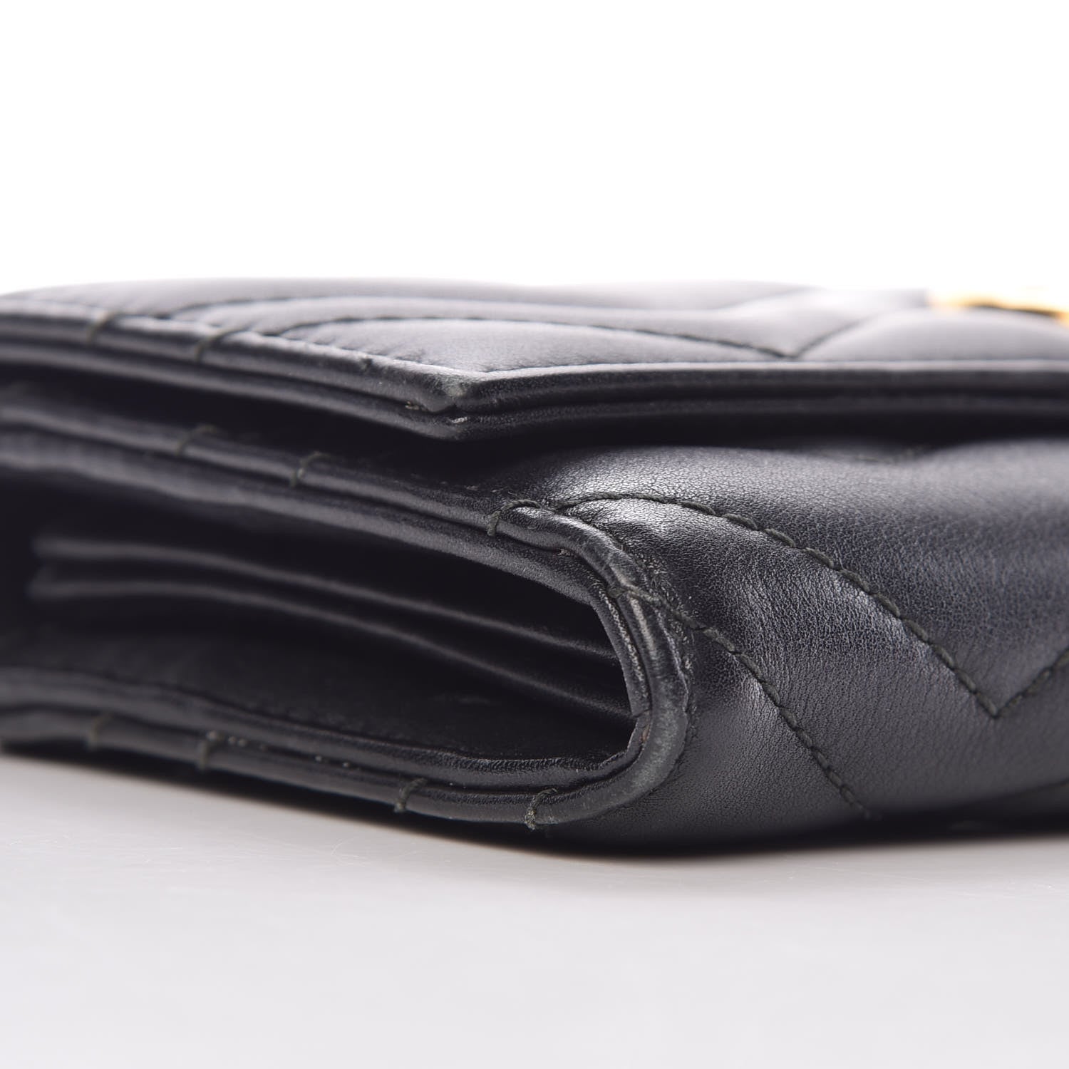 Gucci Calfskin Matelasse GG Marmont Continental Wallet Black 8 of 16