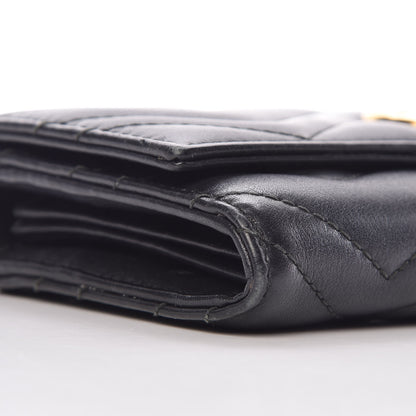 Gucci Calfskin Matelasse GG Marmont Continental Wallet Black 8 of 16