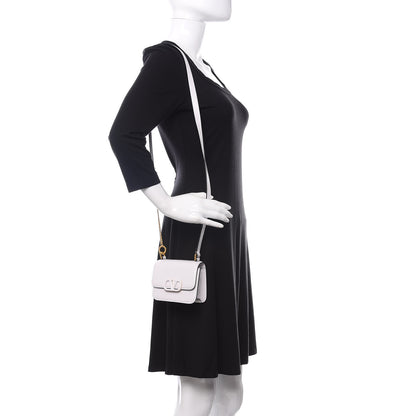 Valentino Garavani Smooth Calfskin Micro VSling Shoulder Bag White 2 of 9