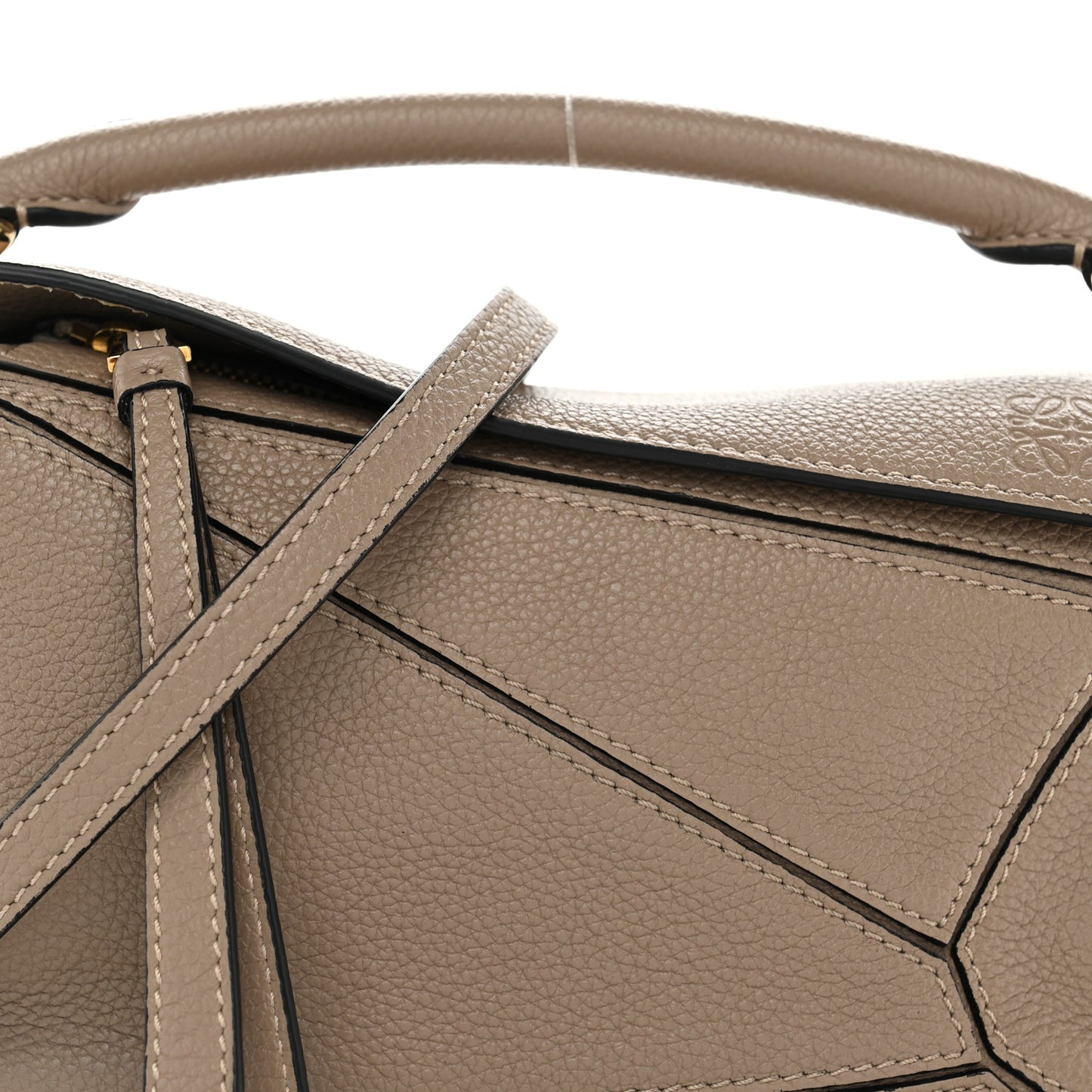 Calfskin Mini Puzzle Bag Sand