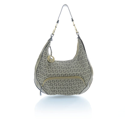 Fendi Canvas Zucchino Hobo 1 of 12