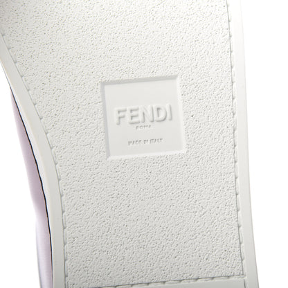 Fendi X JOSHUA VIDES Nappa Rockoclick Slip On Sneakers 38 Pink Xiloph White Black 9 of 11