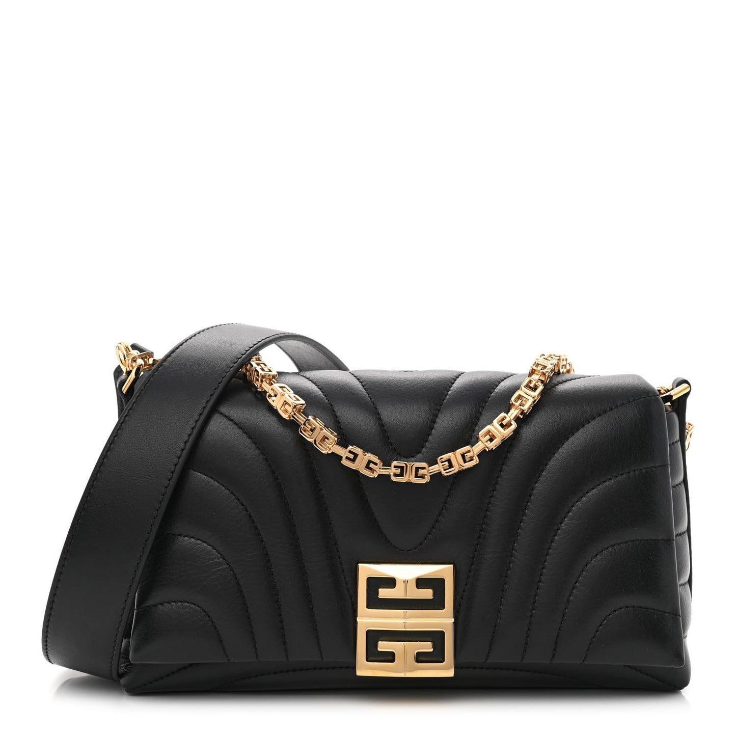 Calfskin Quilted Small 4G Shoulder Bag Black