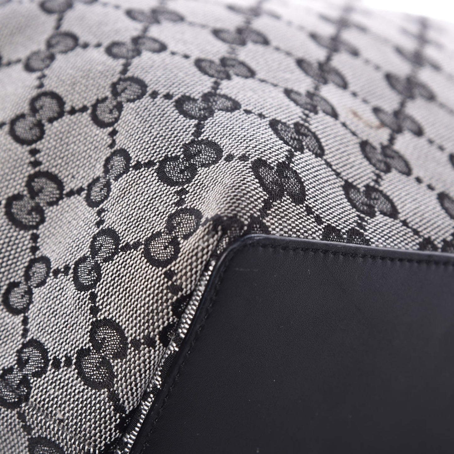 Monogram Large Bucket Tote Black