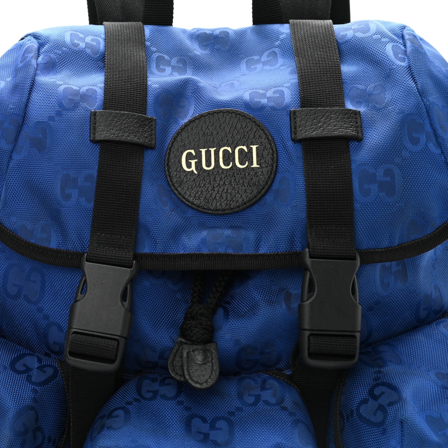 Econyl Nylon Monogram Off The Grid Utility Pocket Backpack Guilted Blue Black