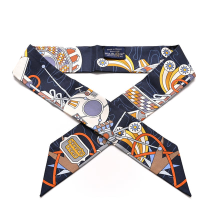 Hermes Silk Odyssey Twilly Marine Gold Ciel 1 of 4