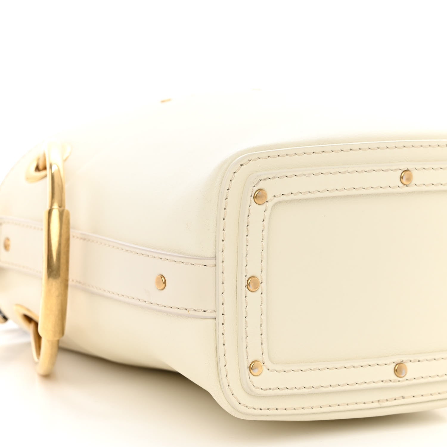 Chloe Smooth Calfskin Mini Roy Bucket Bag Natural White 8 of 9