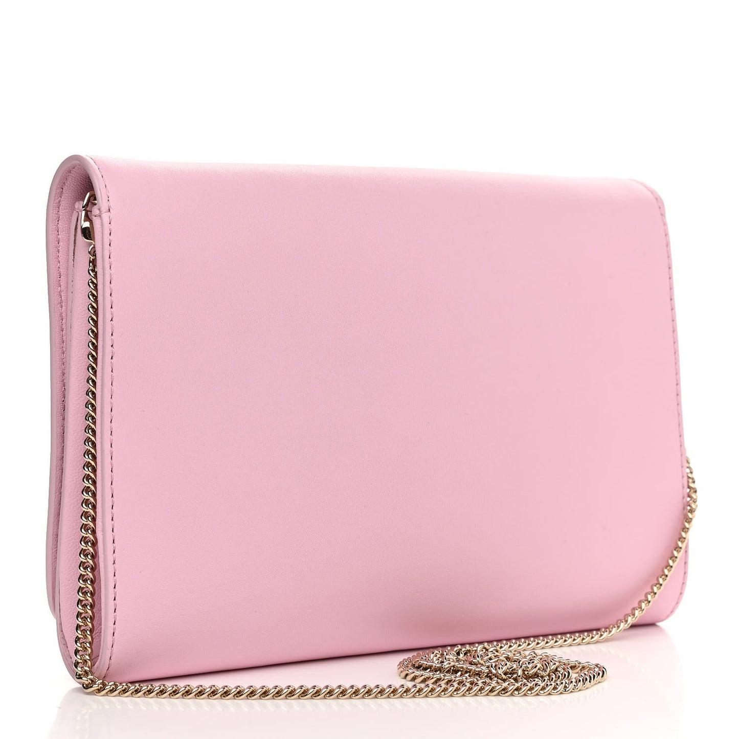 Calfskin Palazzo Chain Evening Bag Pink