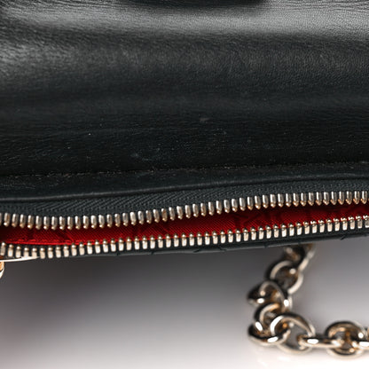 Christian Dior Lambskin Cannage Lady Dior Double Chain Bag Black 8 of 8