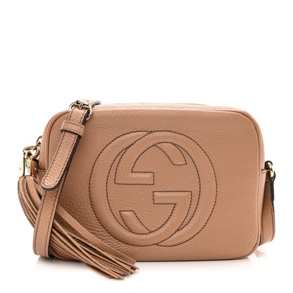 Gucci Pebbled Calfskin Small Soho Disco Bag Camelia 1 of 7