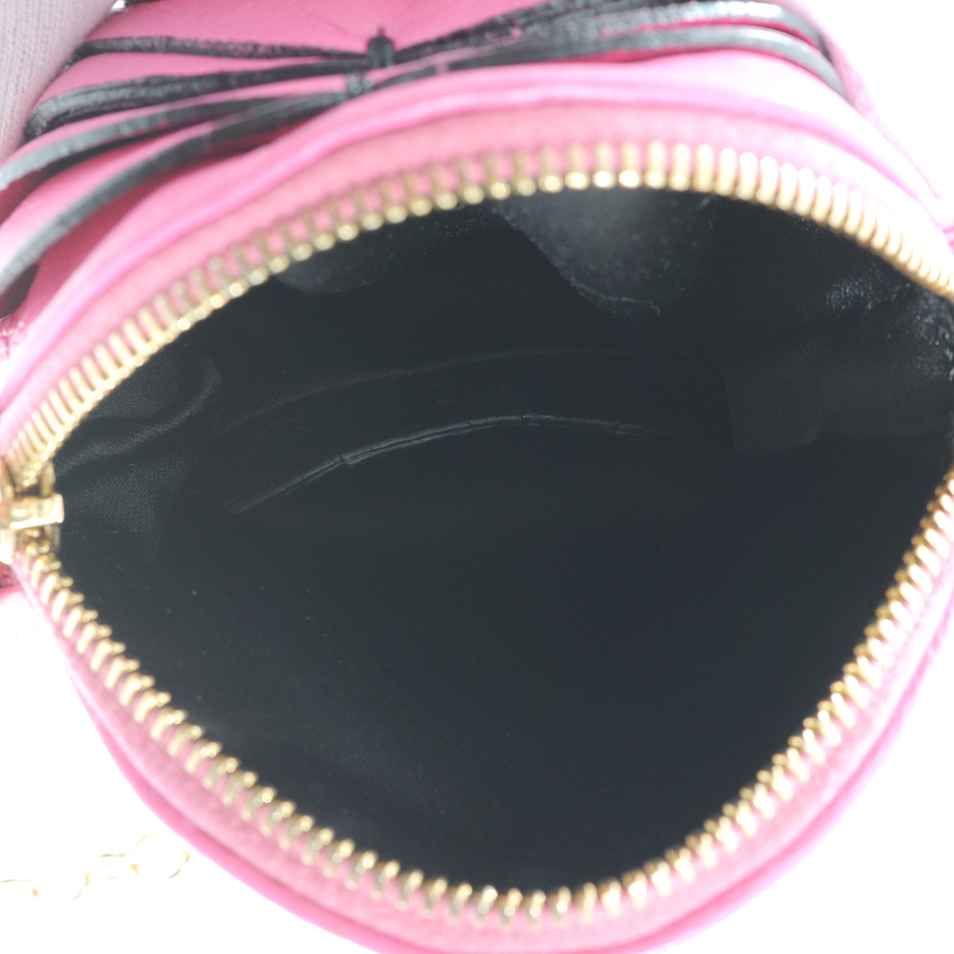 Valentino Garavani Leather Rosette Small Chain Strap Bag Pink 6 of 6