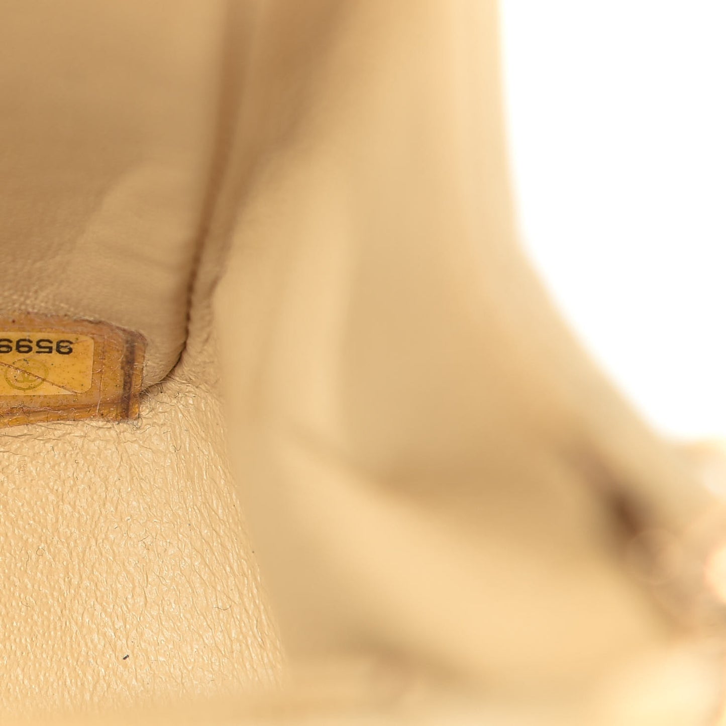 Lambskin Quilted Mini Square Flap Beige