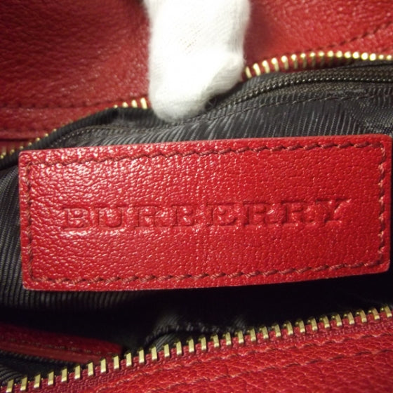 Burberry Leather Hernville Small Hobo Red 9 of 11
