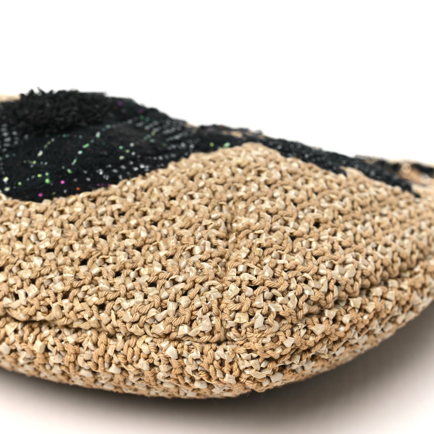 Tweed Woven Raffia Country Coco Hobo