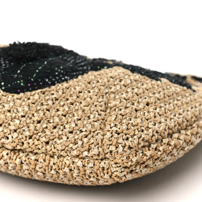 Chanel Tweed Woven Raffia Country Coco Hobo 10 of 10