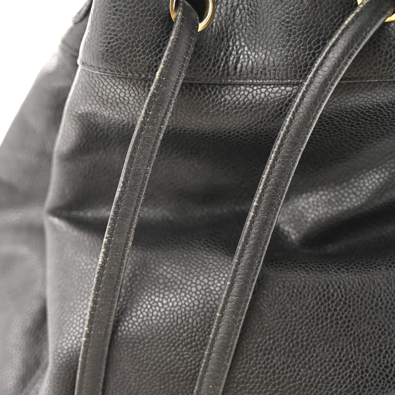 Chanel Caviar Quilted Drawstring Backpack Black 13 of 15