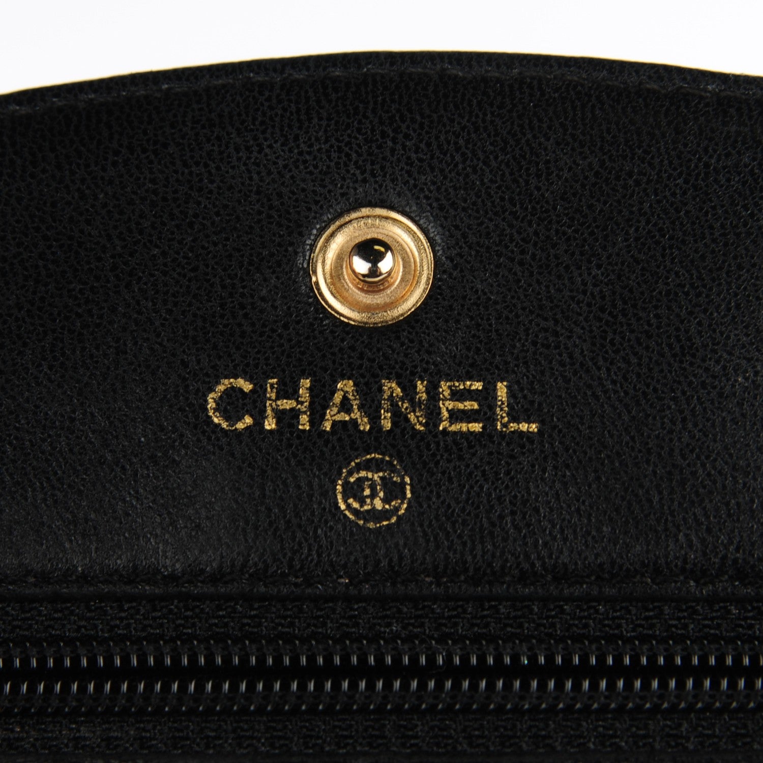 Chanel Caviar Timeless CC Wallet On Chain WOC Black 6 of 15