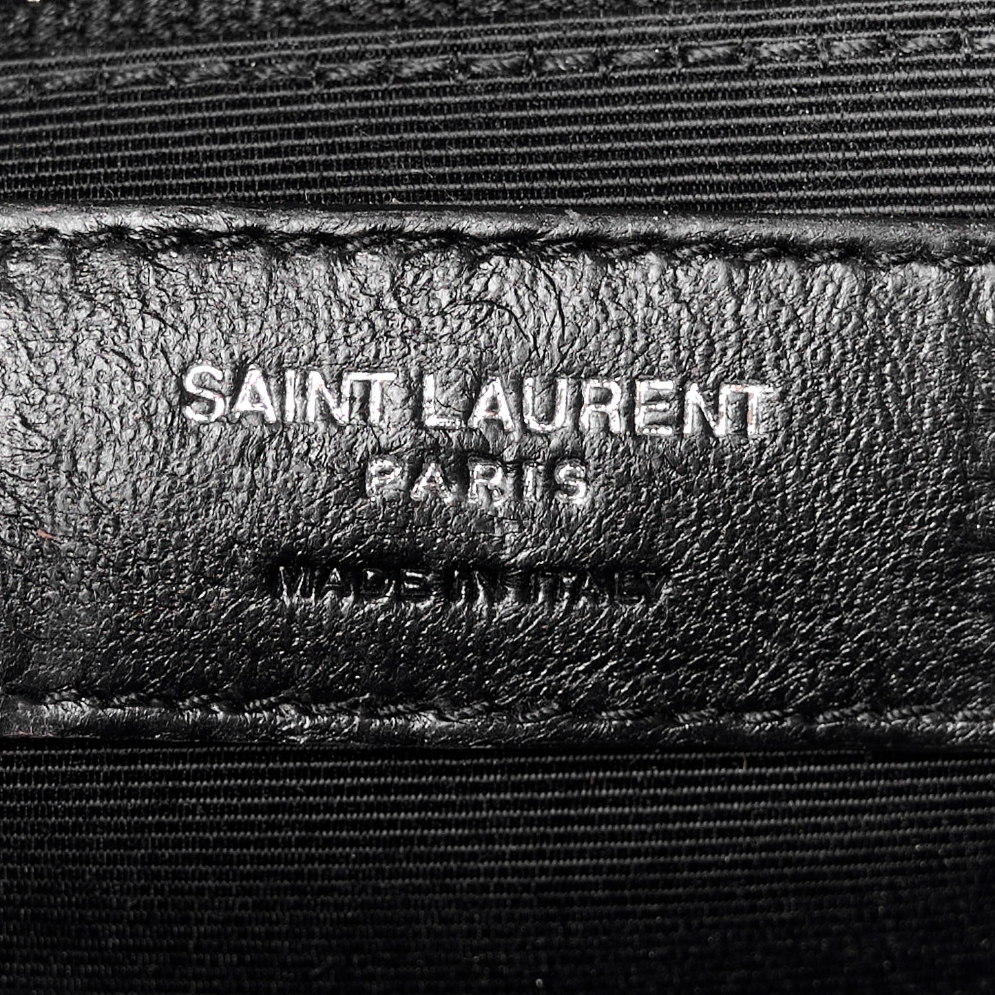 Grain De Poudre Textured Mixed Matelasse Large Triquilt Monogram Satchel Black