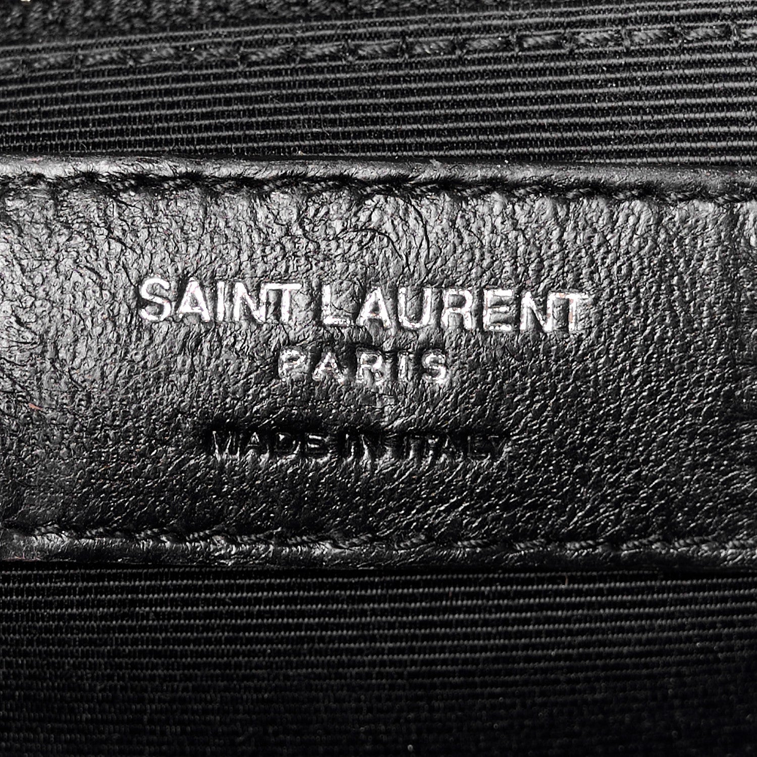 Saint Laurent Grain De Poudre Textured Mixed Matelasse Large Triquilt Monogram Satchel Black 7 of 11