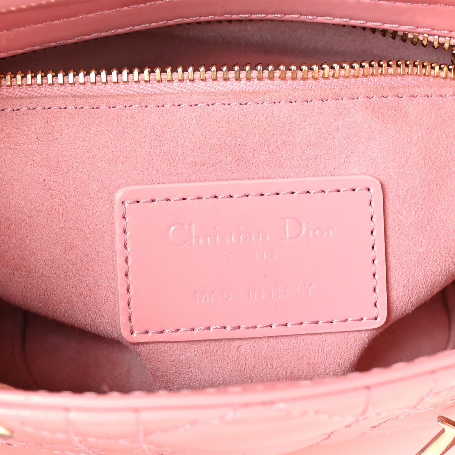 Christian Dior Patent Cannage Mini Lady Dior Pink 6 of 10