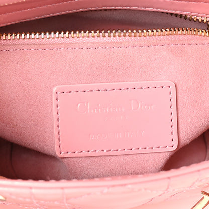 Christian Dior Patent Cannage Mini Lady Dior Pink 6 of 10